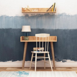Hanah Home Harmony Mesa de Estudio Roble con Estante